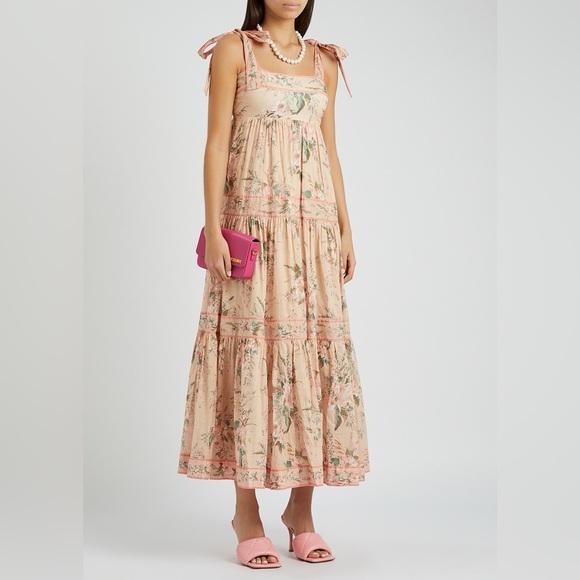 Zimmermann Moonshine tie shoulder dress 2 - Picture 1 of 6